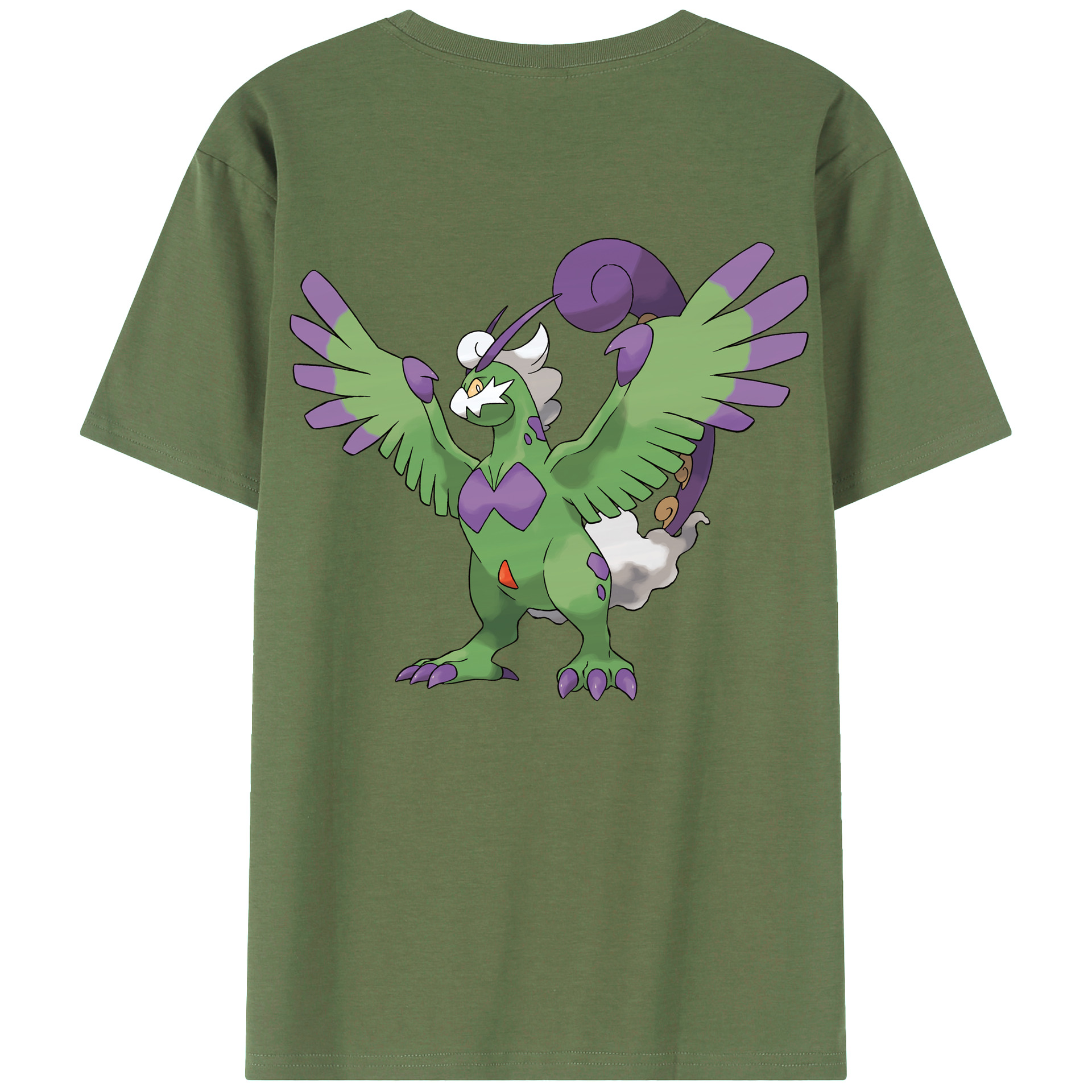 （画像用） ポケットモンスター Pokémon 綿100％ メンズ半袖Tシャツ（バックプリント） 通気性